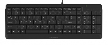 Keyboard A4Tech FK15, Full-Size Compact Design, 12 Fn keys, Laser Engraving, Splash Proof, 1.5m, USB