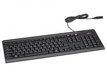 Keyboard Fujitsu KB410 USB Black RU/US