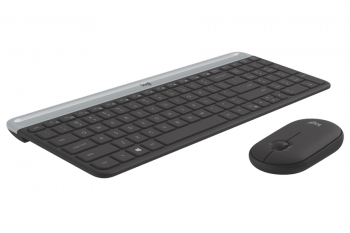 Wireless Keyboard & Mouse Logitech MK470, Compact, Ultra-thin, Scissor keys, Quiet typing, 1000dpi, 