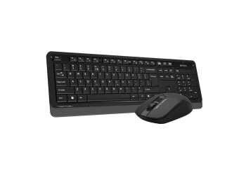 Wireless Keyboard & Mouse A4Tech FG1012S, 12 Fn keys, Laser Engraving, Splash Proof, Silent Mouse, 1