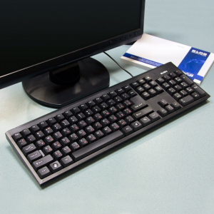 Keyboard SVEN Standard 303 Power, Traditional layout, Power control keys, Quiet, Black, USB+PS/2
