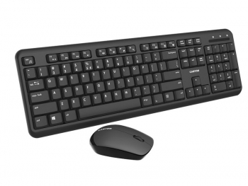 Wireless Keyboard Canyon W20, Multimedia, Fn Keys, Silent keys, Low-force key switches, 2xAAA, Black