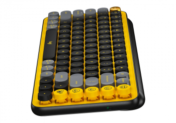 Wireless Keyboard Logitech POP Keys, Mechanical, Compact design, F- keys, Emoji Keys, 2xAAA, 2.4Ghz+