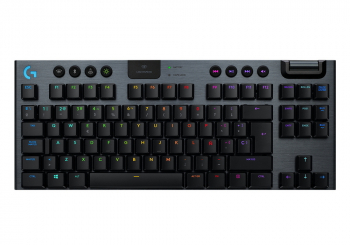 Gaming Wireless Keyboard Logitech G915 TKL, Mechanical, Ultra thin, GL Tactile, Aluminum, Media Cont