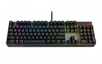 Gaming Keyboard Asus Strix Scope RX, Optical, for FPS, Aura Sync RGB, IP56, USB 2.0 passthrough, USB