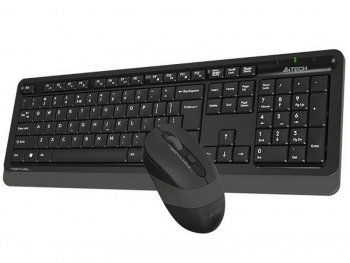 Wireless Keyboard & Mouse A4Tech FG1010, 12 Fn Keys, Laser Engraving, Splash Proof, 1200-2000dpi, 4 