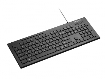 Keyboard Canyon HKB2, Multimedia, Slim, Silent, Side LED , Chocolate keys, USB, Black