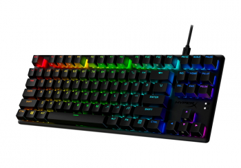 Gaming Keyboard HyperX Alloy Origins PBT, Mechanical, Red SW, PBT Keycaps, RGB, Aluminum Body, USB