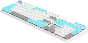 Gaming Keyboard Bloody S510R, Mechanical, BLMS Switch Red, Double-Shot Keycaps, White, USB