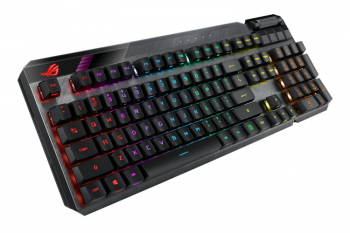 Gaming Wireless Keyboard Asus ROG Claymore II, Mechanical, Red Optical SW, Macro Keys, USB passthrou