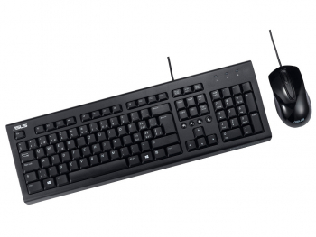 Keyboard & Mouse Asus U2000, Multimedia, Elegant style, Silent, Solid construction, 1000 dpi, 3 butt