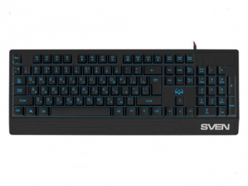 Gaming Keyboard SVEN KB-G7400, TKL, Bbacklighting, WinLock, 12 Fn keys, Black, USB