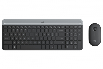 Wireless Keyboard & Mouse Logitech MK470, Compact, Ultra-thin, Scissor keys, Quiet typing, 1000dpi, 