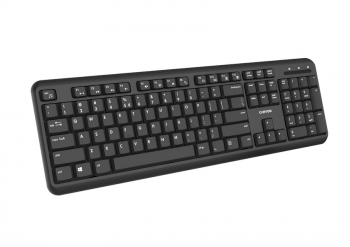 Wireless Keyboard Canyon W20, Multimedia, Fn Keys, Silent keys, Low-force key switches, 2xAAA, Black