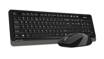 Wireless Keyboard & Mouse A4Tech FG1010, 12 Fn Keys, Laser Engraving, Splash Proof, 1200-2000dpi, 4 