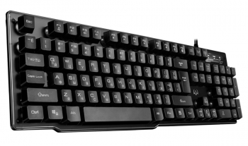 Gaming Keyboard SVEN KB-G8500, 12 Fn keys, Metal plate, Backlight, WinLock, Transparent housing, USB