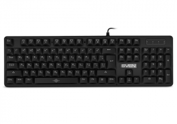 Gaming Keyboard SVEN KB-G9100, Win lock key, Fn keys, 7 backlit modes, Black, USB  