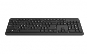 Wireless Keyboard & Mouse Canyon W20, Multimedia, Silent keys, 1xAA/2xAAA, Black