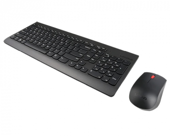 Keyboard & Mouse Lenovo Essential, Thin profile, Spill-resistant, Quiet keys, Durable, Black, USB 