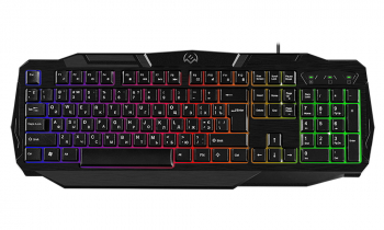 Gaming Keyboard & Mouse SVEN GS-9100, Splash proof, Fn key, Backlighting, Black, USB