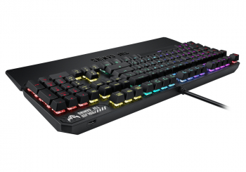 Gaming Keyboard Asus TUF Gaming K3, Mechanical,Aluminum fram, RGB, NKRO, USB passthrough, Wrist Rest