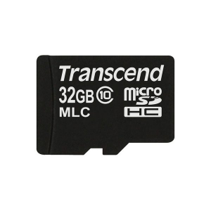 .32GB MicroSD (Class 10) , Transcend "TS32GUSDC10" (R/W:47/20MB/s)