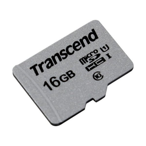.16GB MicroSD (Class 10) UHS-I (U1), Transcend "TS16GUSD300S" (R/W:95/45MB/s)