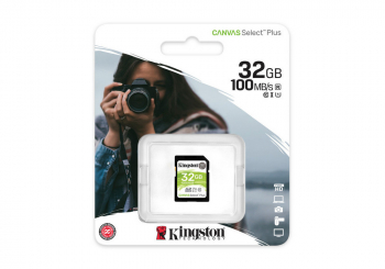 ..32GB  SDHC Card (Class 10) UHS-I, U1, Kingston Canvas Select Plus "SDS2/32GB" (R:100MB/s)