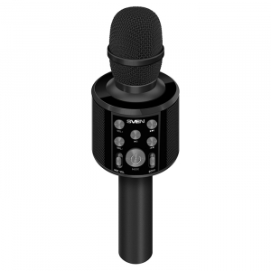 Karaoke Microphone  SVEN "MK-960", Black, Bluetooth, 6w, microSD, 1200mAh