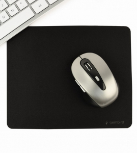 Mouse Pad Gembird MP-S-BK, 210 x 180mm, Cloth mouse pad with rubber anti-skid bottom, Black