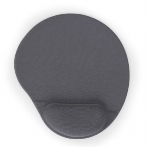 Mouse Pad Gembird MP-GEL-GR, 240 × 220 × 4mm, Cloth, Gel wrist support, Grey