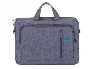 16"/15" NB bag - RivaCase 7530 Canvas Grey Laptop, Fits devices