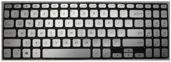 Keyboard Asus Vivobook S530 S530UA S530UN S5300 F512DA F512FA X530 w/Backlit w/o frame \ENTER\-small ENG/RU Silver Original