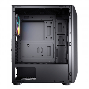 Case ATX Cougar MX410-G RGB, w/o PSU, 4x120mm ARGB fans,RGB Hub, USB 3.0, Tempered Glass, Black