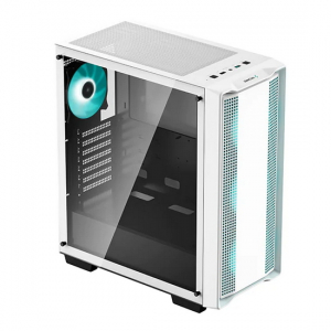 Case ATX Deepcool CC560, w/o PSU, 4x120mm LED fans, Mesh Front, Tempered Glass, USB3.0, White