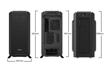 Case ATX be quiet! Silent Base 802, w/o PSU, 3x140mm, 2xUSB 3.2, 1xUSB Type C, Fan controller, Black