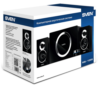 Speakers SVEN "MS-1095" Black / Silver, 48w / 20w + 2x14w / 2.1