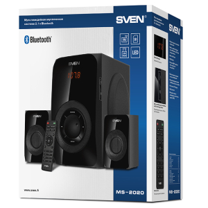 Speakers SVEN "MS-2020" Bluetooth, SD-card, USB, FM, RC, Black, 55w /30w + 2x12.5w / 2.1