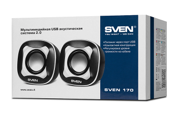Speakers SVEN "170" Black/White, 5w, USB power