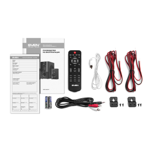 Speakers SVEN "MS-2050" SD-card, USB, FM, remote control, Bluetooth, Black, 55w/30w + 2x12.5w/2.1