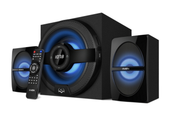 Speakers SVEN "MS-2085" SD-card, USB, FM, remote control, Bluetooth, Black, 60w/30w + 2x15w/2.1