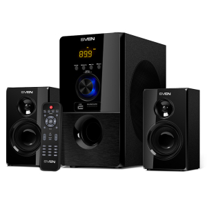 Speakers SVEN "MS-2050" SD-card, USB, FM, remote control, Bluetooth, Black, 55w/30w + 2x12.5w/2.1