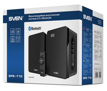 Speakers SVEN "SPS-710" Black, 40w, Bluetooth, SD-card, USB, FM, LED