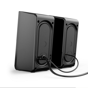 Gaming Speakers Havit SK202, 2x2.5" drivers, 2x3W RMS, 4Ohm, 3.5mm+USB, RGB, Black 