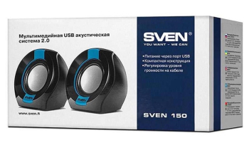 Speakers SVEN "150" Black/Blue, 5w, USB power