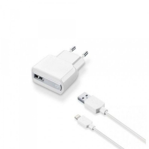 Cellular iPhone Compact USB Charger, White