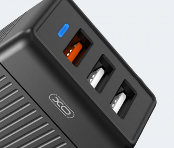 Wall Charger XO, 3USB, Q.C3.0 18W, L58, Black