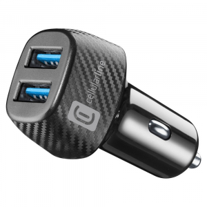 Car Charger Cellular, 2port USB  , 36W, Black
