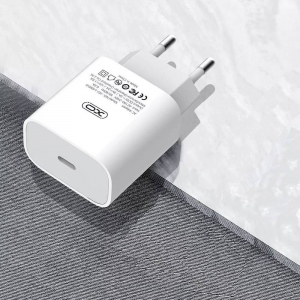 Wall Charger XO + Lightning Cable, PD 18W, L40,White