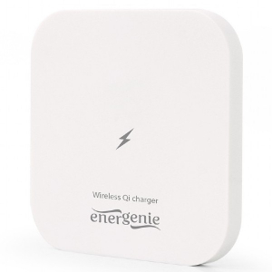   Wireless charger for phone or tablet, 5W, White, Energenie EG-WCQI-02-W